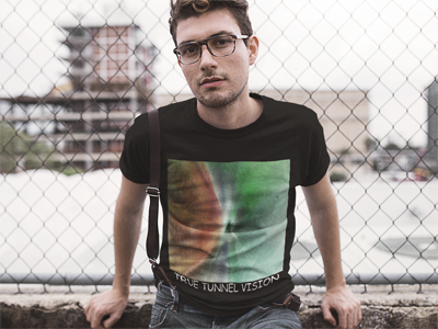 True Tunnel Vision Adult Sci-fi Shirt Motivational Tee (Mens)