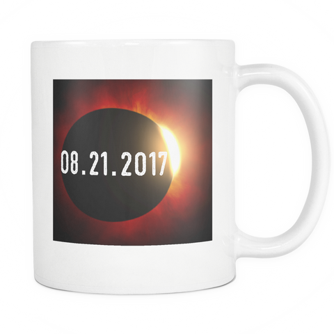 Total Solar Eclipse Date Astronomer Star Scene 11oz Mug