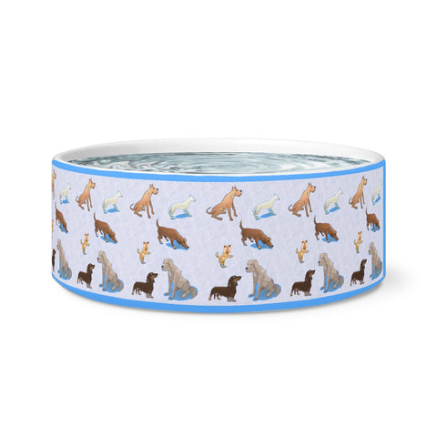 Dog Bowls - All The Doggies Ceramic Dog Bowl For Food Or Water