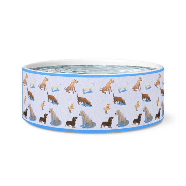 Dog Bowls - All The Doggies Ceramic Dog Bowl For Food Or Water