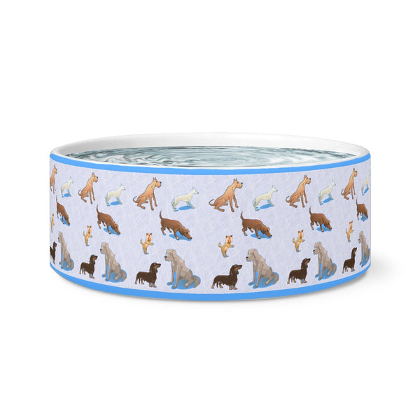 Dog Bowls - All The Doggies Ceramic Dog Bowl For Food Or Water