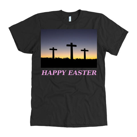 T-shirt - The Dreamy Pineapple Company Easter Tshirt Adult Religious Cross (Men)